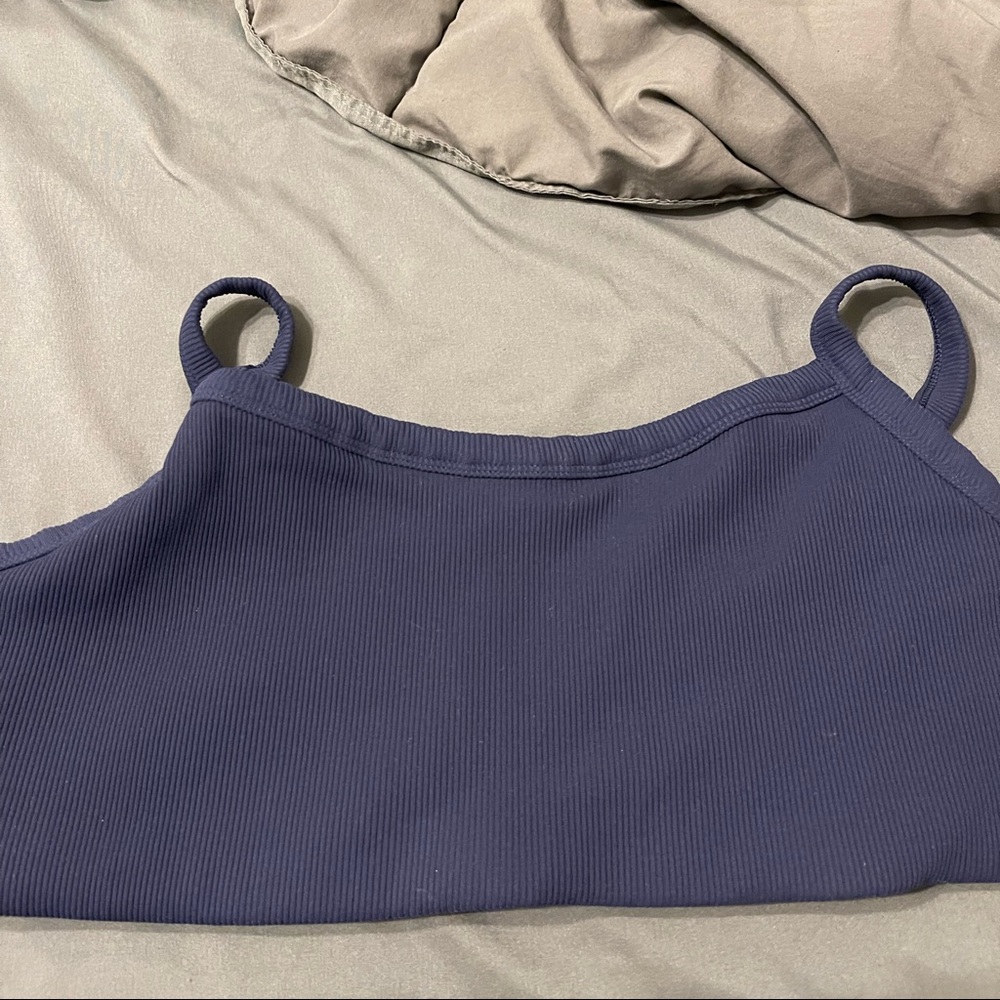 AE Ribbed squareneck sports bra